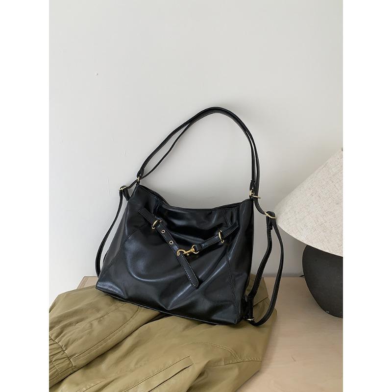 

Рюкзак Maillard в стиле ретро, новая модная простая наплечная сумка-тоут на осень и зиму, повседневный рюкзак большой вместимости чёрный