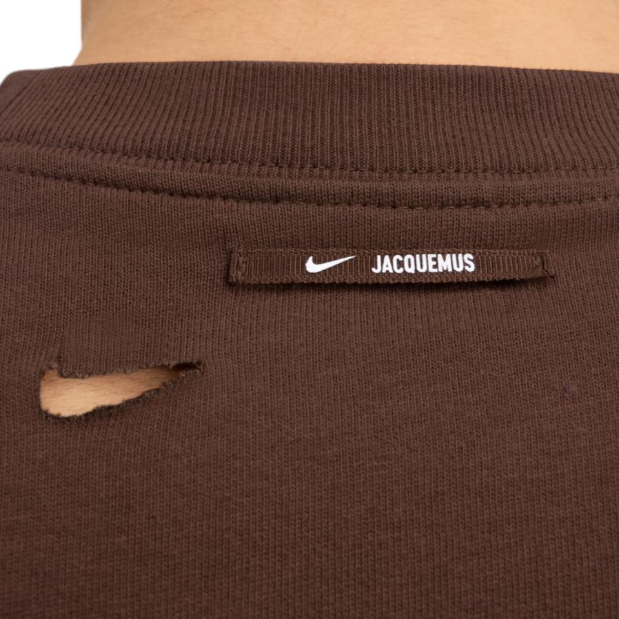 Neues Nike x Jacquemus SS24 T-Shirt Asien-Version Unisex Kakaobraun FJ3478-259