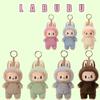 Fashion Kawaii Anime Figure for Labubu A Seat Series PVC Pendant Doll Model Toy Monster Keychain Kids Birthday Gifts
