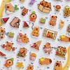 1 Sheet Kawaii Lovely Capibala Small Animals Foam 3D Decorative Stationery Stickers Scrapbooking Diy Diary Album Decals