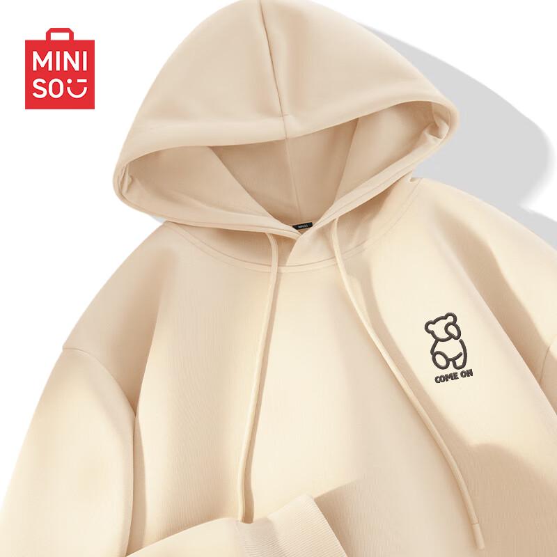 

MINISO Men s Loose-Fit Hooded Sweatshirt L