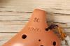 TNG Mini Ocarina [NecklaceBrown12-Hole] Premium Necklace, Single Soprano Ocarina in C Key, for Brass Instruments, Purple Sand