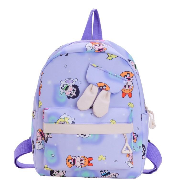 Kids Unisex Versatile Backpack With Fun Cartoon Patterns For School Playtime And