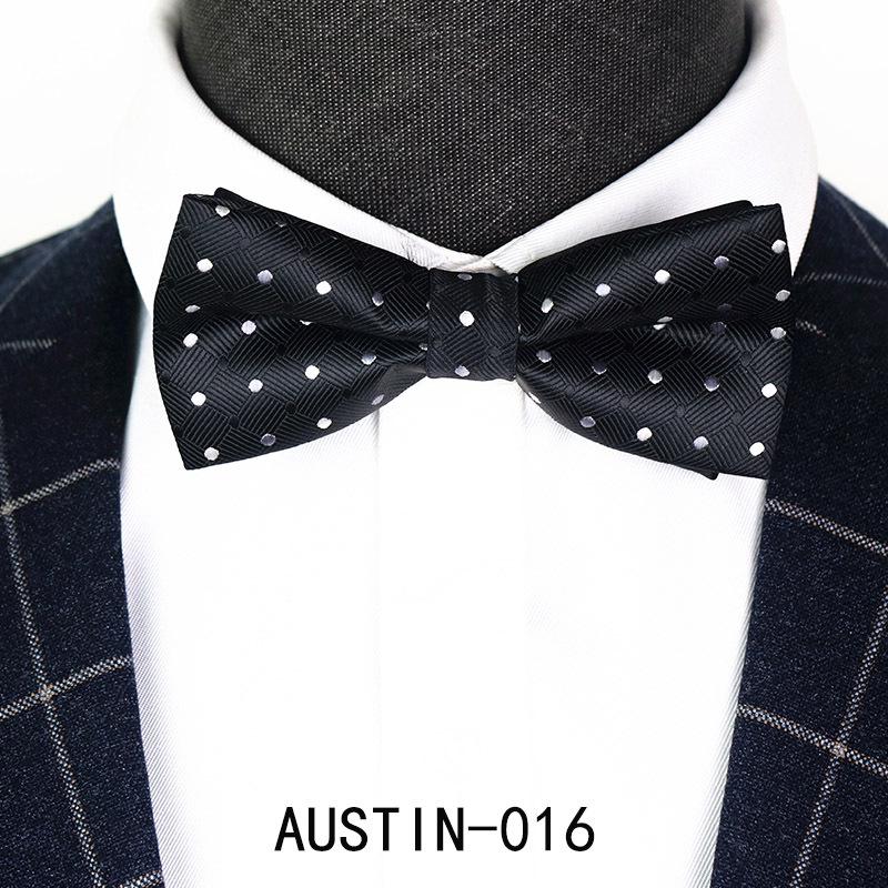 Men's Jacquard Bow Tie & Boutonniere Set for Weddings