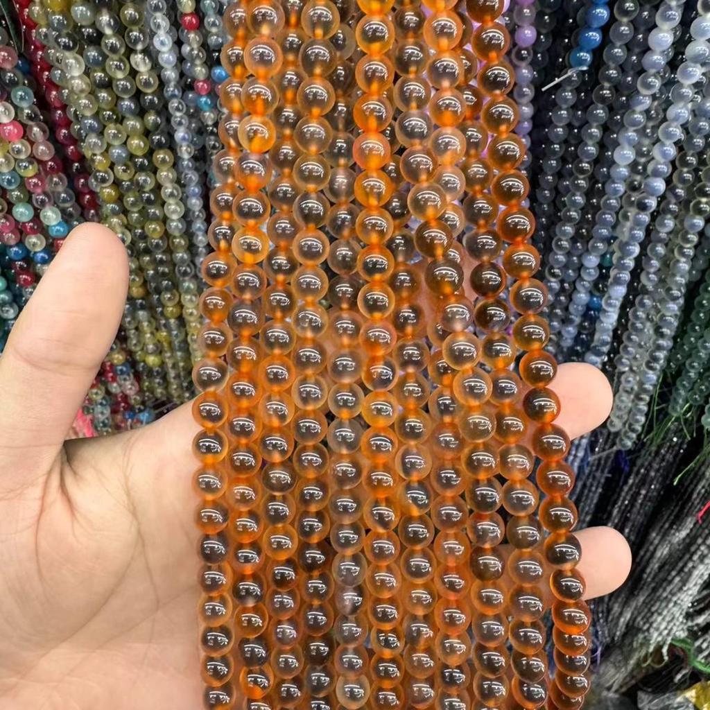 Colorful Agate Round Beads for DIY Jewelry – Popular Style Semi-Finished Accessories