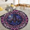 Bat Retro Round Area Rug,Carpet Rug for Living Room Bedroom Sofa Playroom Decor,Non-slip Floor Mat99