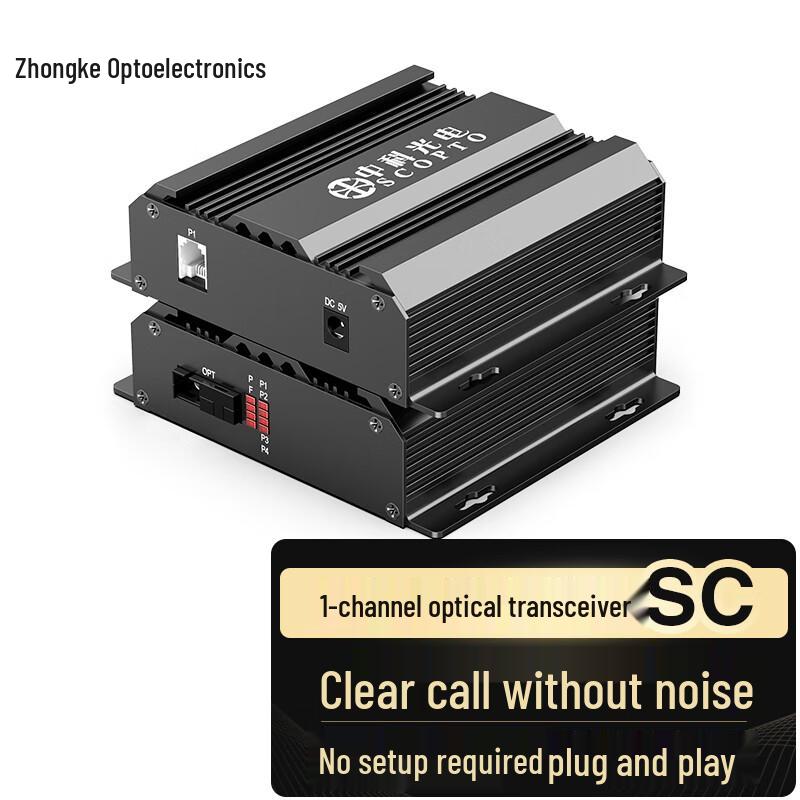 

PCM Telephone Fiber Optic Transceiver SC Interface