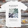 Henri Matisse Flower Paper Decoupes Art Dark Colors T Shirt B1245