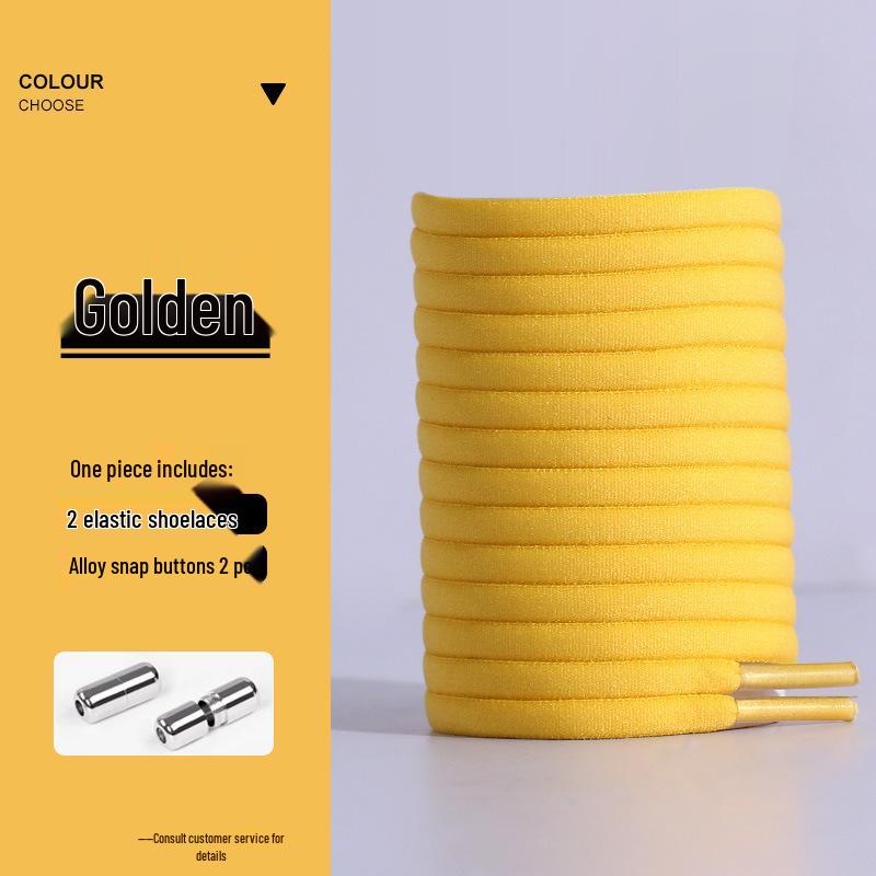 No-Tie Elastic Shoelaces with Buckle Capsule - Flat White