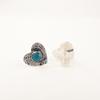Blue Apatite Gemstone 925 Sterling Silver Jewelry Handmade Stud Earrings 0.6" EE-143-11