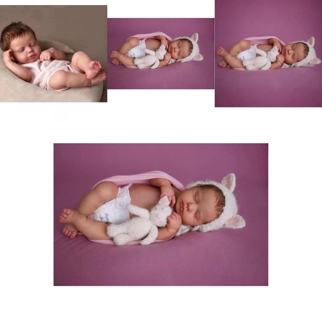 Loulou Reborn Panenka Silikonová Kůže Realistická Hračka Pro Sběratele A Děti