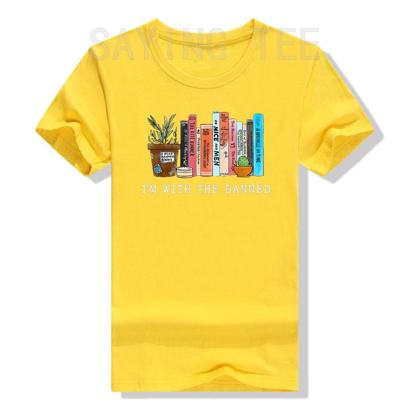 Im with The Banned Books I Read Banned Books Lovers TShirt Avid Reader Clothes Librarian Graphic Tee Tops Life Style Gifts