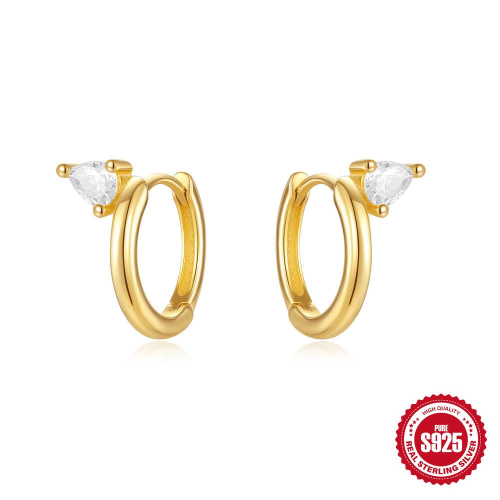 

Модные серьги-капли из стерлингового серебра 925 пробы с бриллиантами для повседневной носки, простые серьги-твисты с бриллиантами, серьги, серьги, женские 925 Silver