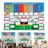 Germania/Regatul Unit 2024 Program Fotbal European Poster 2024 Euro Fotbal Jocuri Diagramă de Perete Program Poster Ușor de Citit