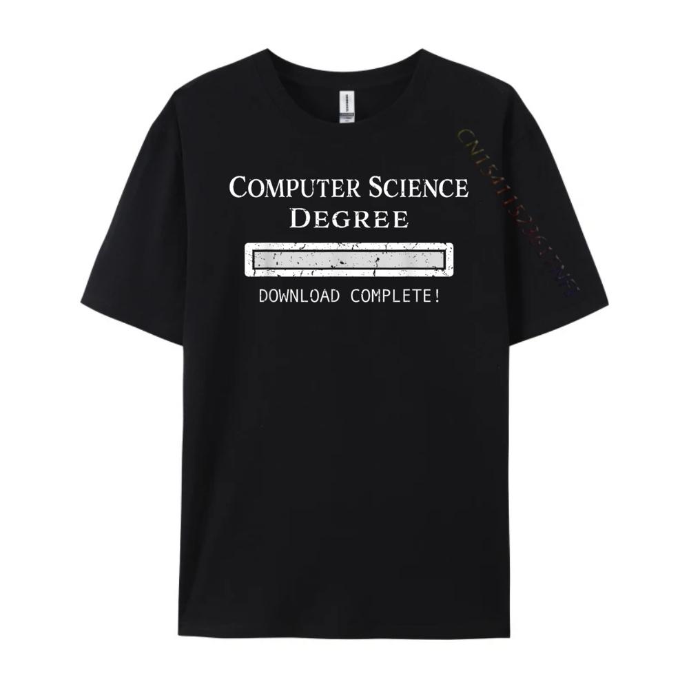 Studia Informatyczne Ukończenie Luksusowe Designerskie Koszulki Graficzne Męskie Bawełna Śmieszne Camisetas De Hombre
