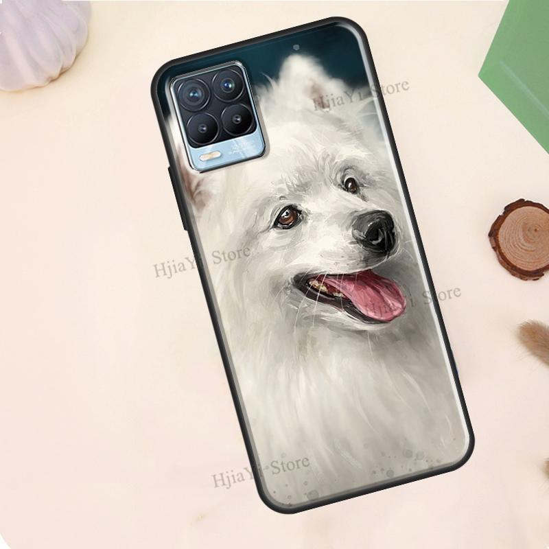 Japanese Spitz Dog For Realme 10 Pro Plus C55 C35 C33 C31 C30 C21Y GT Neo 5 OnePlus 11 10T Nord CE 2 Lite Case