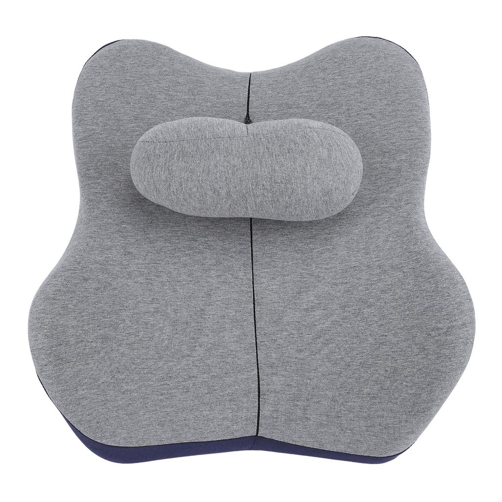 41x16x46cm Adjustable Lumbar Support Pillow Lower Back Waist Cushion for Office Chair Dark Blue