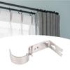 3Pcs Curtain Rod Bracket Adjustable Heavy Duty Curtain Rod Wall Bracket Hooks with Installation