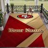 Custom Text Printed Rug San Francisco 49ers Non Slip Floor Carpet For Home Room Decor