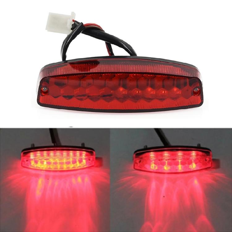 Upgrades LED Tail Light Brake Lamp Plastic LED Light LED Brake Signal High Visibility Rear Light Easy to Use for Scooter
