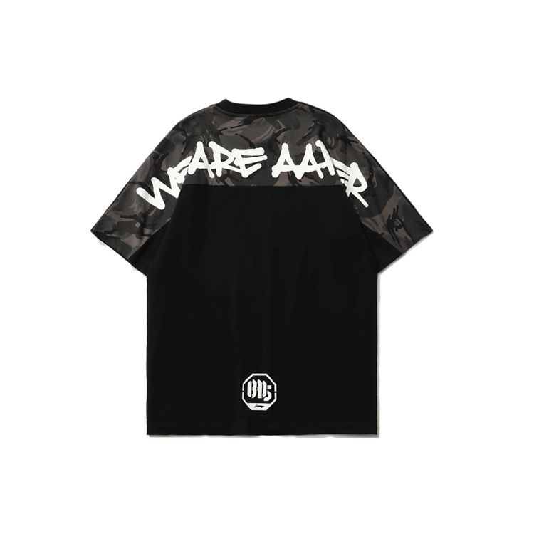 Li Ning X Aape Collaboration Badfive Basketball Series Cunning Theme Ape Head Print Loose Short Sleeve Drop Shoulder T-Shirt Men T-Shirts AHSR745-1