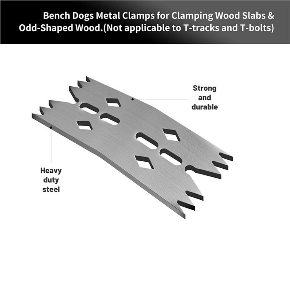 Board Fasteners Set with Screws 6 Pieces for Wood and Metal Panels Robust Metal Sheet Connector for Construction and Assembly
