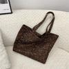 5 retro suede leopard print large-capacity shoulder bag autumn and winter new commuter versatile underarm bag women