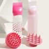 120ml Hair Dye Applicator Bottles Plastic Dyeing Shampoo Bottle Oil Comb Brush Styling Tool Hair Coloring Hair Tools 2pcs/set