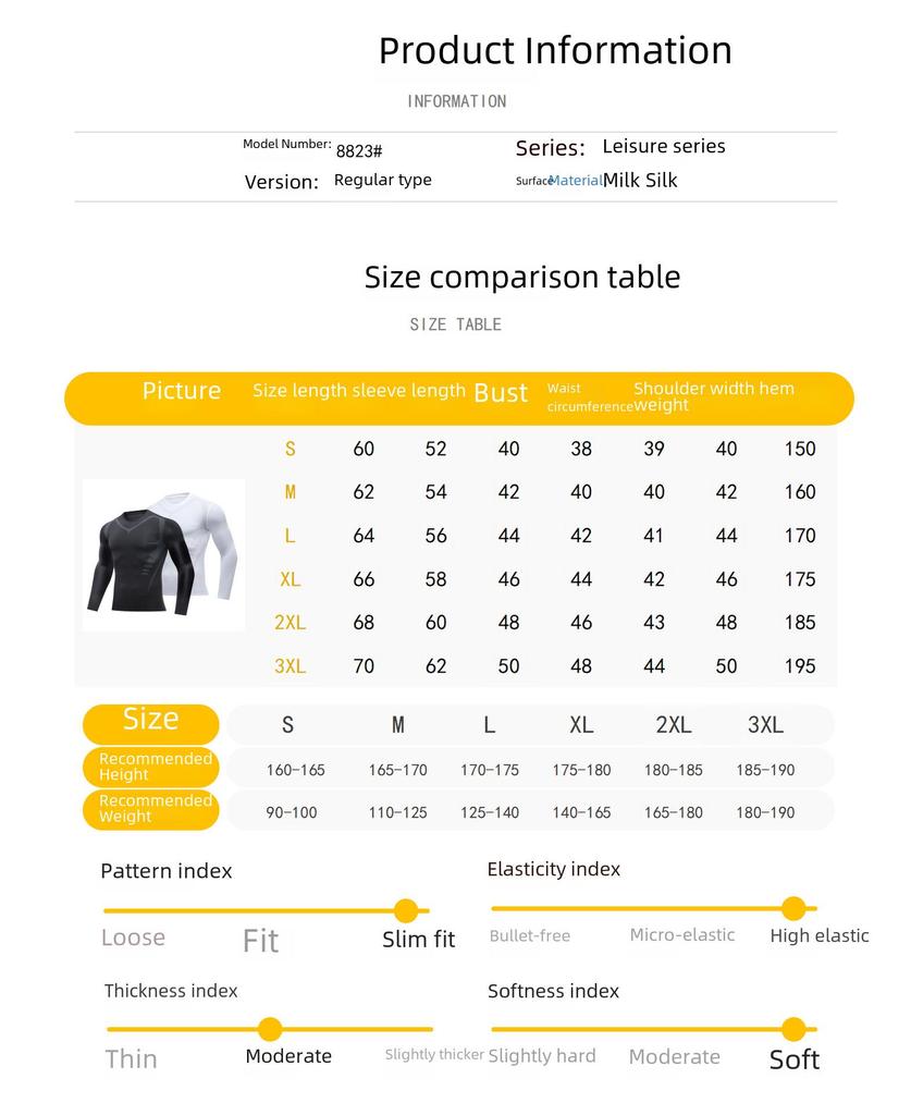 Herr Löpar-T-shirt Snabbtorkande: Andningsbar, Hög Elasticitet, Svettavledande Fitness Topp