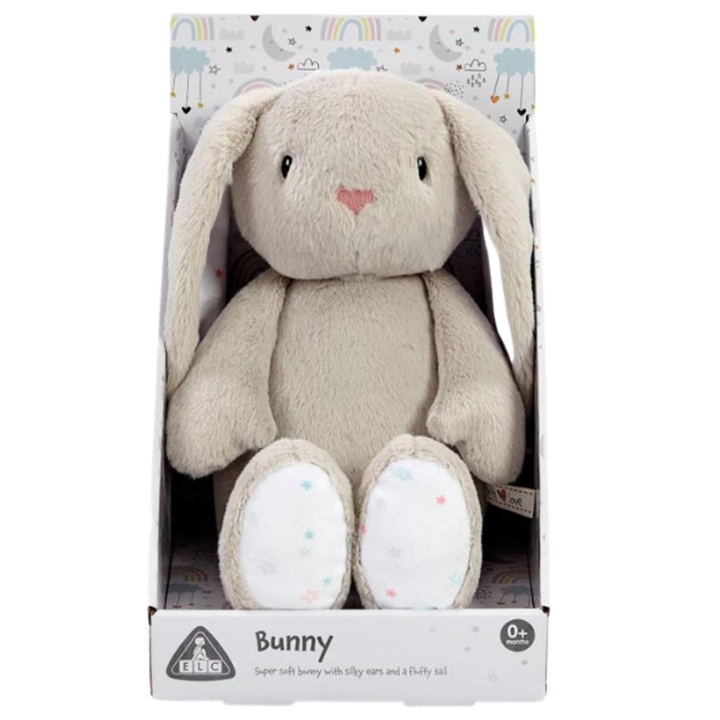 Early Learning Center Fluffy Animal Gray Bunny (Gift Box) Doll Baby Toy Toddler Gift Baby Shower Gift 200793 Authentic
