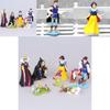 Bezauberndes Schneewittchen und die sieben Zwerge – Böse Königin, Prinz, Hexe – 8-teiliges PVC-Figuren-Set