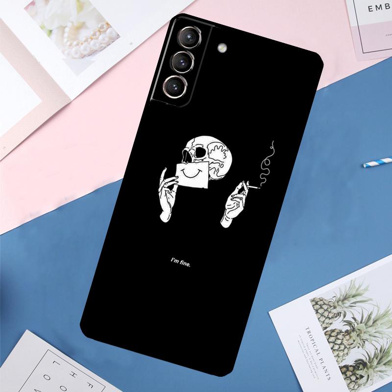 Gothic Witch Satan Case For Samsung Galaxy S25 Ultra S21 S22 S24 S23 Ultra S9 S10 Plus S21 FE S25 FE Back Cover