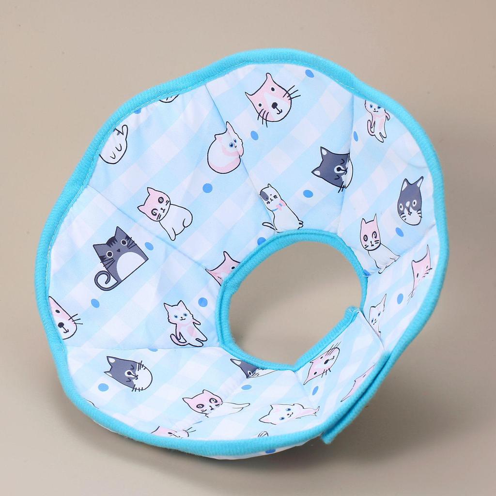 Pet Elizabethan Anti-Lick Collar for Cats & Dogs - Postoperative Neck Protection
