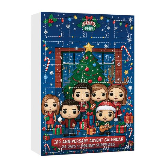 Weihnachtsspielzeug Adventskalender 24-Tage Countdown Box Multifunktionale Feiertagsdekoration für Kinderzimmer Autos Häuser