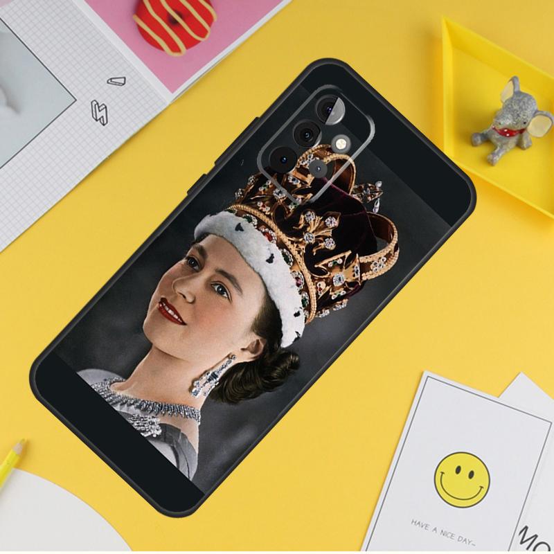 England Queen Elizabeth II For Samsung Galaxy A14 A34 A54 A12 A32 A52 A51 A71 A53 A33 A13 A15 A25 A35 A55 Phone Case