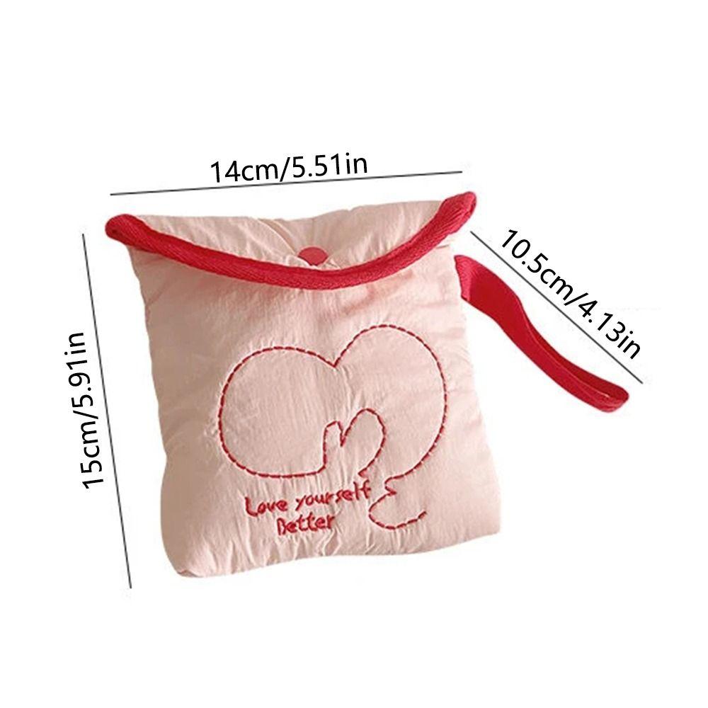 High Capacity Sanitary Tissue Storage Bag Portable Menstrual Pad Purse  Feminine Products