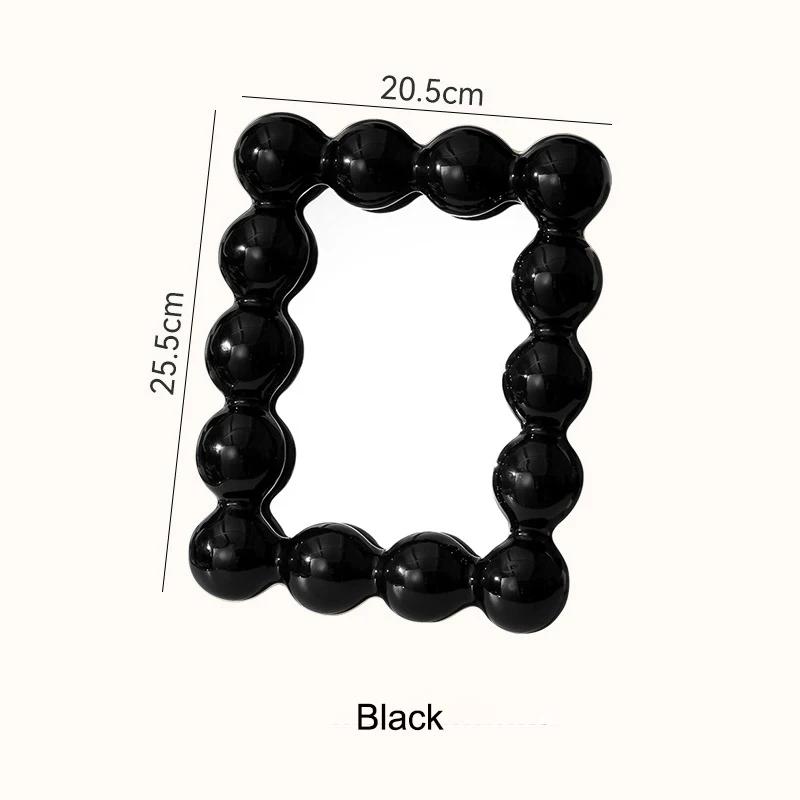 

Зеркало Высокое Красота Спальня Туалетный Столик Зеркало Для Макияжа Сладкой Ваты Новое Настольное Зеркало Для Макияжа В Стиле Instagram чёрный