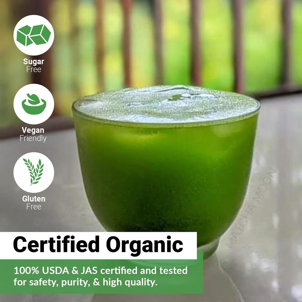 Matcha Moon Kyoto Uji Organic Ceremonial Grade Japanese Matcha Powder, 30g
