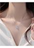 High-End S925 Sterling Silver Natural Aquamarine Oval Pendant Necklace for Women