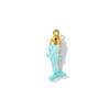 2 PCs Ocean Charms 18K Gold Plated Enamel Fish Shaped 304 Stainless Steel Pendant For DIY Necklace Jewelry Making Findings