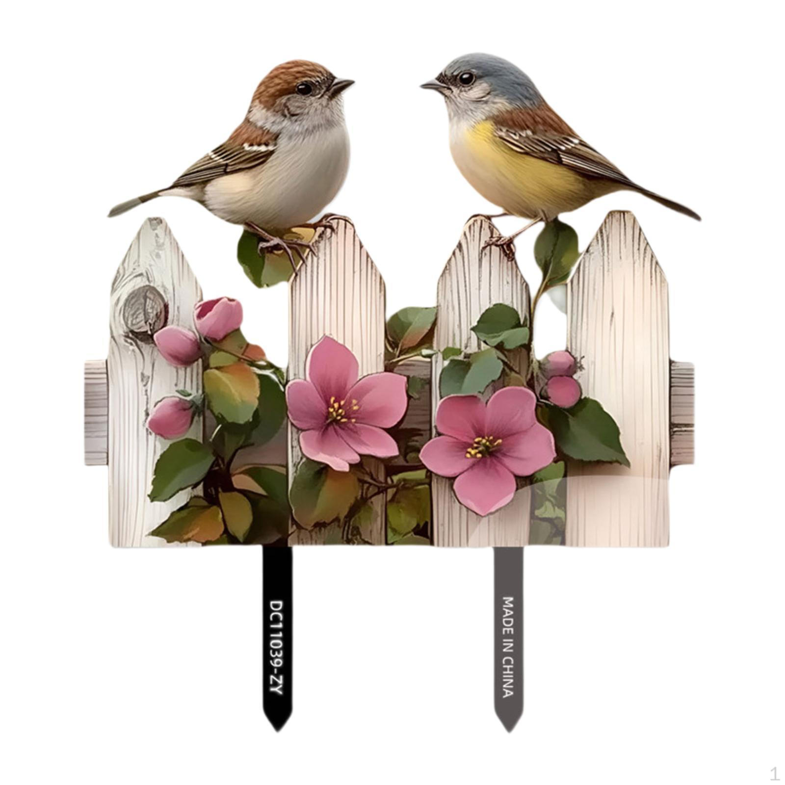 

Садовый колышек украшение 2D табличка для двора декоративные сказочные аксессуары животная табличка для