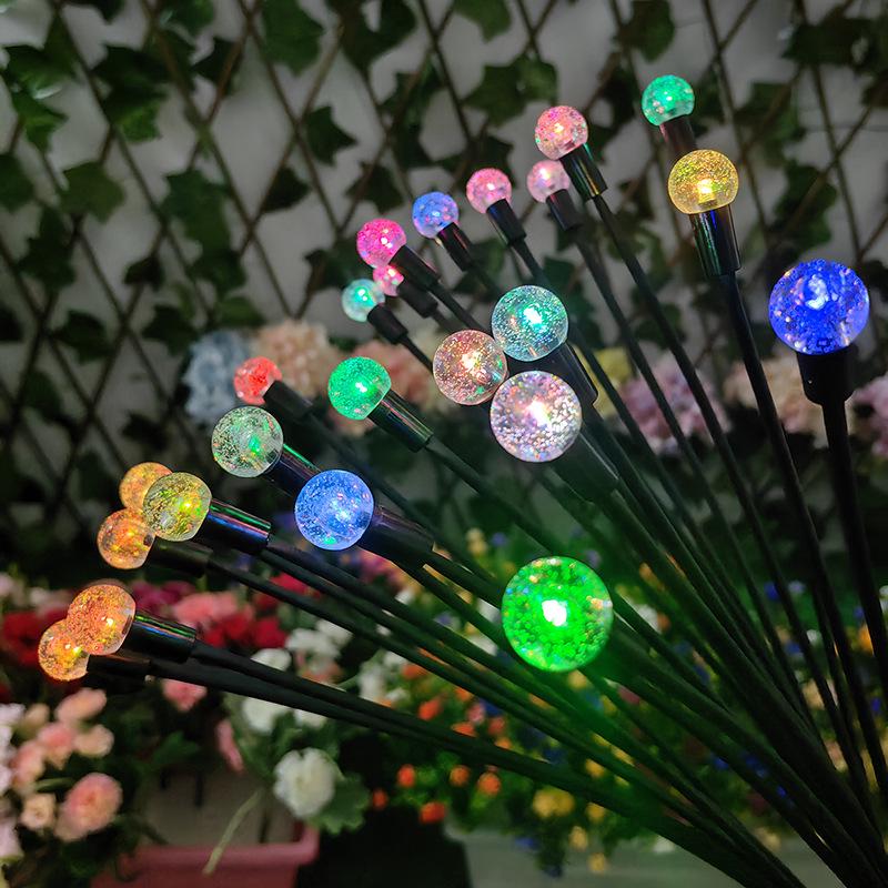 New Outdoor Waterproof Solar Wind-Driven Firefly & Butterfly Courtyard Lawn Light