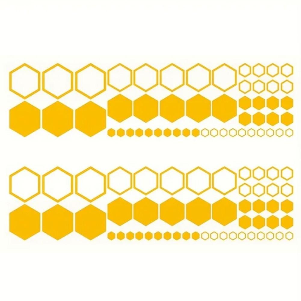 Car Decorative Stickers Set 104PCS For Honeycomb Design for SUVs Trucks