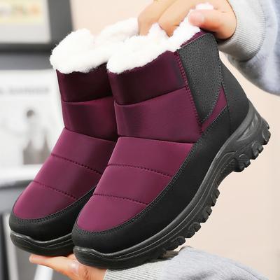 Cotton Shoes  Women's Winter New Cotton Boots with Thick Velvet High Top Cotton Shoes Outdoor Warm Sports Snow Boots