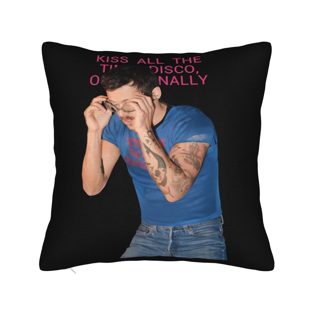 Harrys Styles Kiss All The Time Disco Occasionally Pillowcase Soft Fabric Cushion Cover Decorations Cat Pillow Case Cover Car