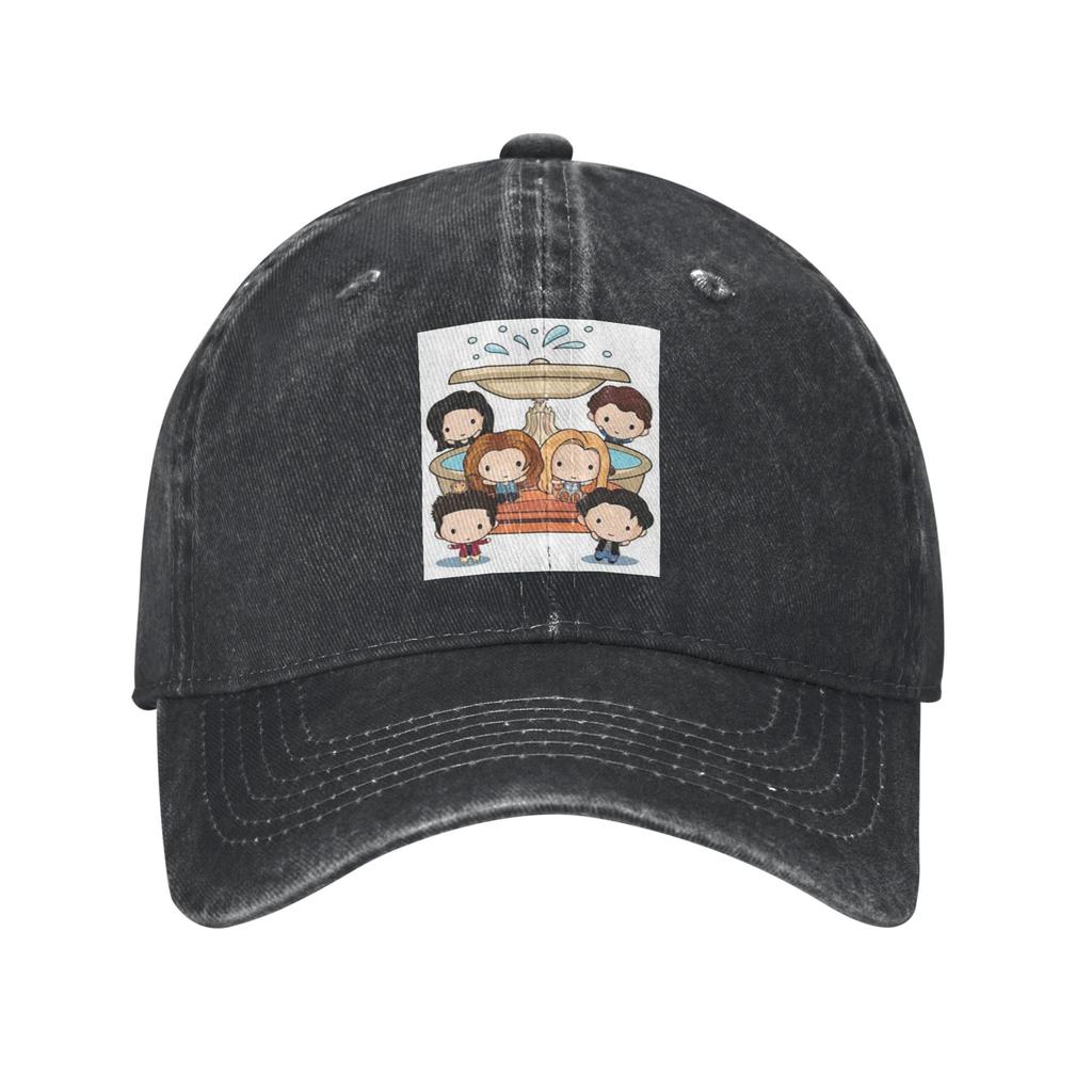 Friend TV Show Washed Denim Cap Casual Baseball Caps Adjustable Hat Summer Unisex Baseball Hats