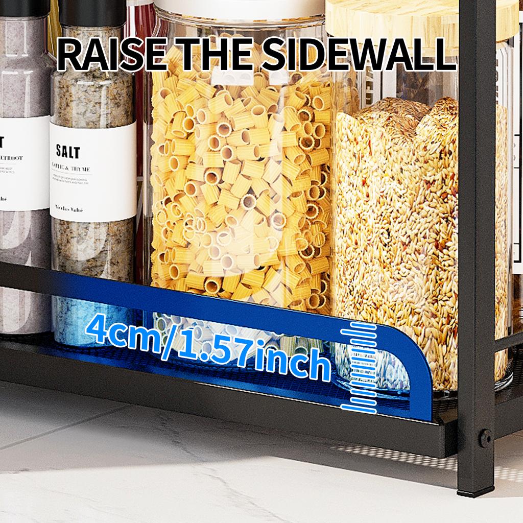 Door Type Iron Mesh Multifunctional Storage Rack