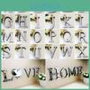 Elegant 4 Letters Love Home Furniture Mirror Tiles Wall Sticker For Stylish Decor