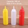 Sauce Bottle Cooking Tools Plastic Squeeze Bottle Olive Oil Storage Jar Condiment Dispenser Vinegar Seasoning Accessories