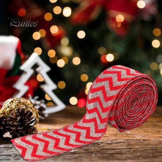 5m Christmas Decoration Ribbon Merry Christmas Tree Elk Snowflake Red Green Dots Let It Snow Gift Packing Xmas Bow Gifts Wrapping Ribbon